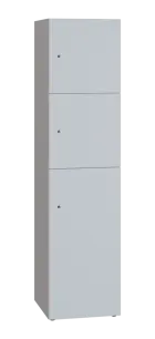 DOMINIT 432 úložná skříň 3-boxová, 1817x450x400 mm, korpus šedý, dvířka bílá